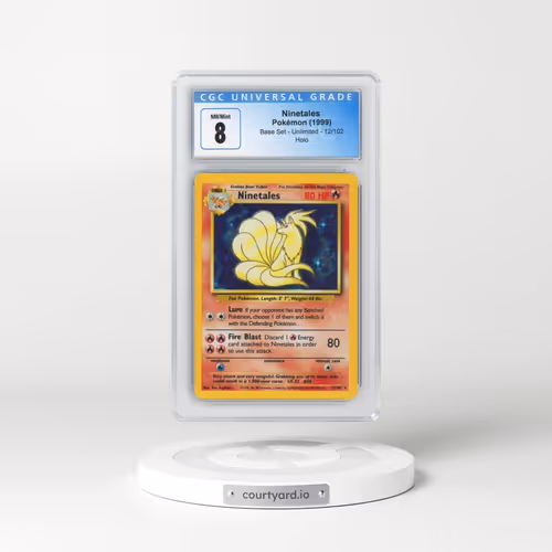 1999 Base Set #12/102 Ninetales - Holo (CGC 8 NM-MT)