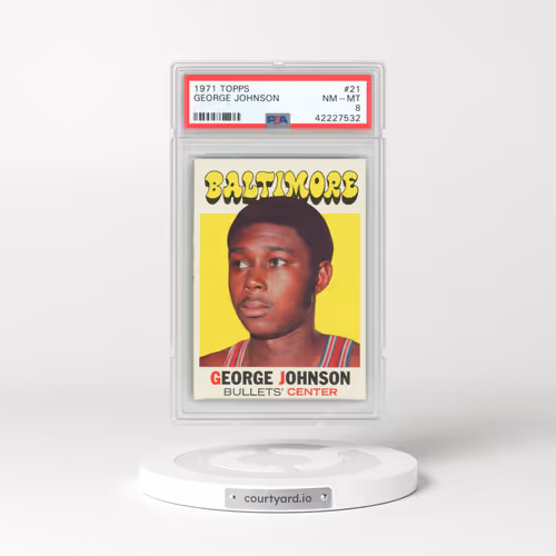 1971 Topps #21 George Johnson (PSA 8 NM-MT)