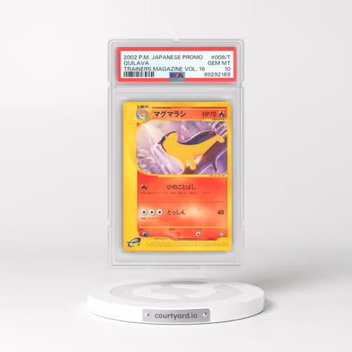 2002 Pokémon Promo Trainers Magazine #008/T Quilava - Vol. 16 (PSA 10 GEM MINT)