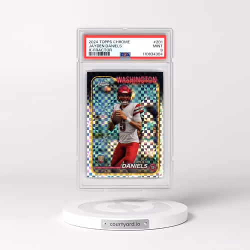 2024 Topps Chrome #201 Jayden Daniels - X-Fractor (PSA 9 MINT)