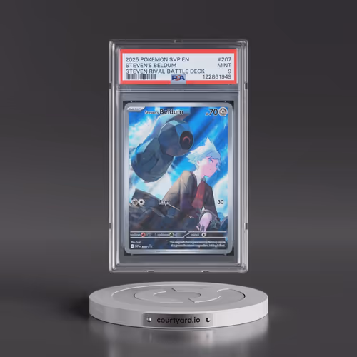 2025 Pokémon Svp EN-SV Black Star Promo #207 Steven's Beldum - Steven Rival Battle Deck (PSA 9 MINT)
