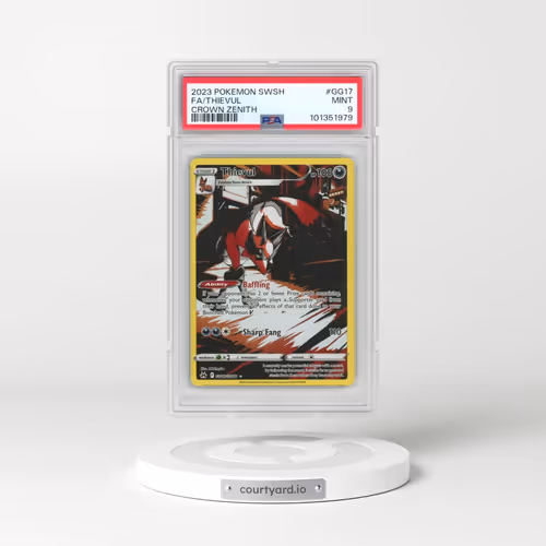 2023 Pokémon Sword and Shield Crown Zenith #GG17 Thievul - Full Art (PSA 9 MINT)