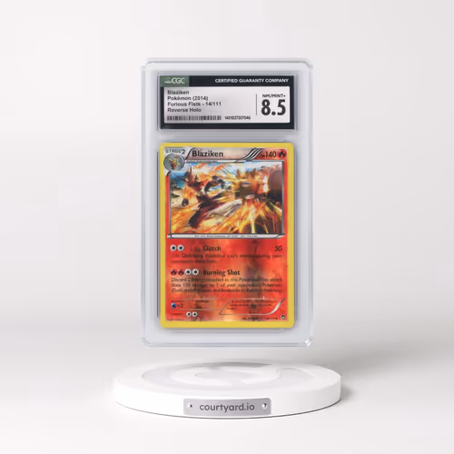 2014 Furious Fists #14/111 Blaziken - Reverse Holo (CGC 8.5 NM-MT+)