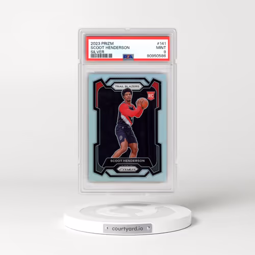 2023 Panini Prizm #141 Scoot Henderson - Silver Prizm (PSA 9 MINT)
