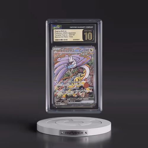 2024 High Class Pack: Terastal Fest ex - sv8a #222/187 Raging Bolt ex - Special Art Rare Holo (CGC 1