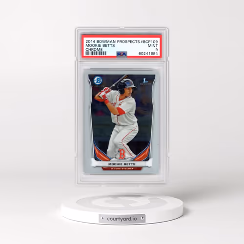 2014 Bowman Prospects #BCP109 Mookie Betts - Chrome (PSA 9 MINT)