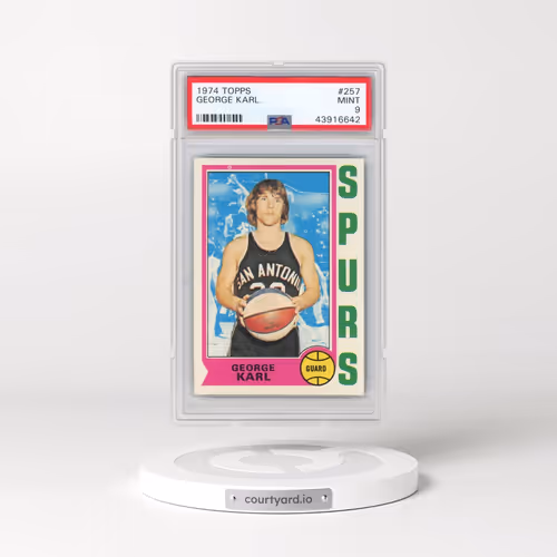 1974 Topps #257 George Karl (PSA 9 MINT)