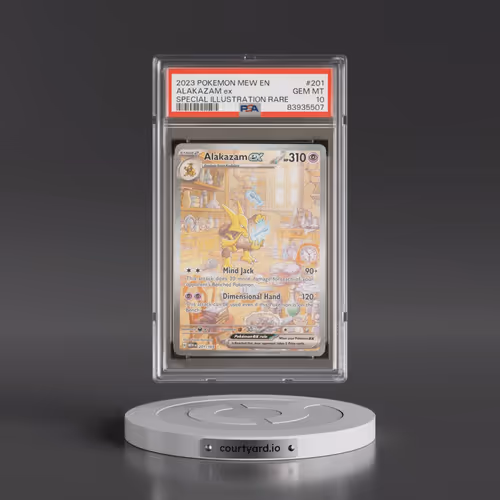 2023 Pokémon Mew EN-151 #201 Alakazam EX - Holo Special Illustration Rare (PSA 10 GEM MINT)