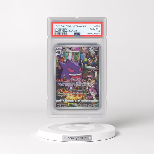 2022 Pokémon Sword & Shield Dark Phantasma #074 Gengar - Full Art (PSA 10 GEM MINT)