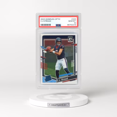 2023 Panini Donruss Optic #244 CJ Stroud (PSA 10 GEM MINT)