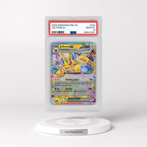 2025 Pokémon Pre EN-Prismatic Evolutions #030 Jolteon EX - Holo (PSA 10 GEM MINT)