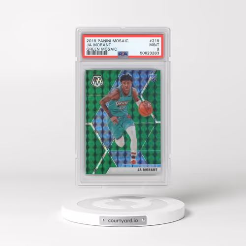 2019 Panini Mosaic #219 Ja Morant - Green Mosaic (PSA 9 MINT)