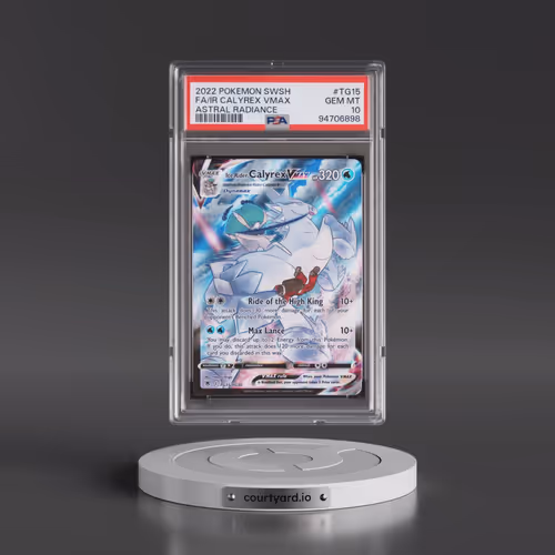 2022 Pokémon Sword & Shield Astral Radiance #TG15 Ice Rider Calyrex Vmax - Full Art (PSA 10 GEM MINT