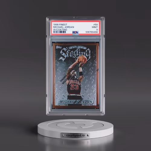 1996 Finest #50 Michael Jordan - w/Coating (PSA 9 MINT)