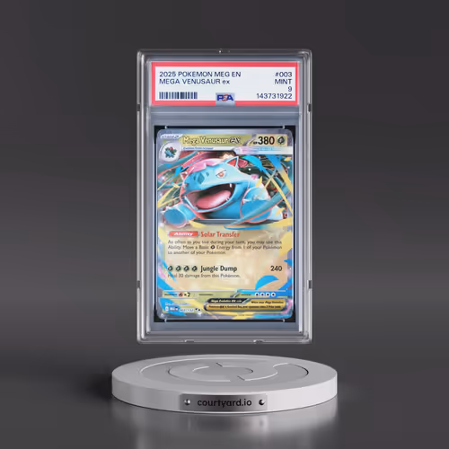 2025 Pokémon Meg EN-Mega Evolution #003 Mega Venusaur EX - Holo (PSA 9 MINT)