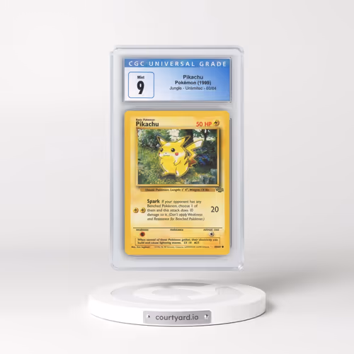 1999 Jungle #60/64 Pikachu (CGC 9 MINT)