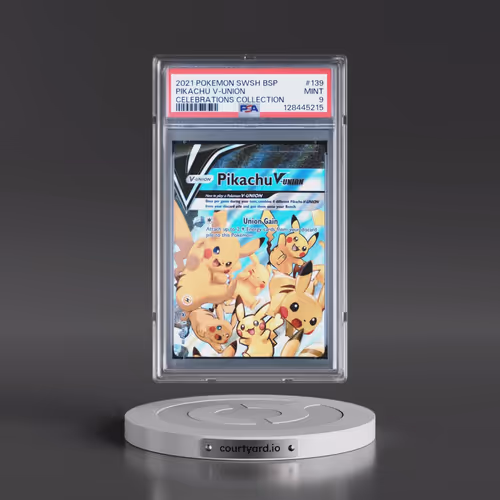 2021 Pokémon Swsh Black Star Promo #139 Pikachu V-Union - Celebrations Collection (PSA 9 MINT)