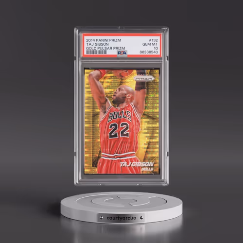 2014 Panini Prizm #132 Taj Gibson - Gold Pulsar Prizm (PSA 10 GEM MINT)