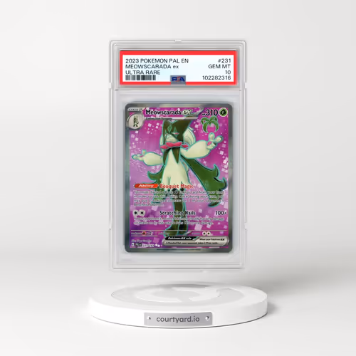 2023 Pokémon Pal EN-Paldea Evolved #231 Meowscarada EX - Holo Ultra Rare (PSA 10 GEM MINT)
