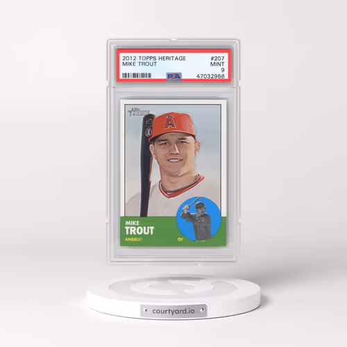 2012 Topps Heritage #207 Mike Trout (PSA 9 MINT)
