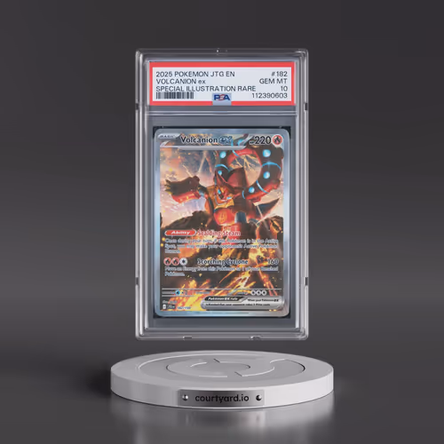 2025 Pokémon Jtg EN-Journey Together #182 Volcanion EX - Holo Special Illustration Rare (PSA 10 GEM