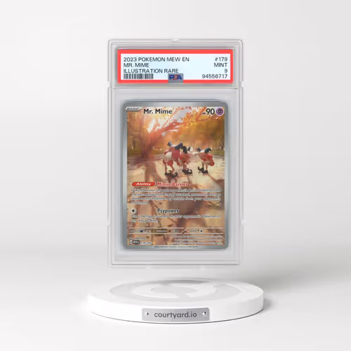 2023 Pokémon Mew EN-151 #179 Mr. Mime - Illustration Rare (PSA 9 MINT)