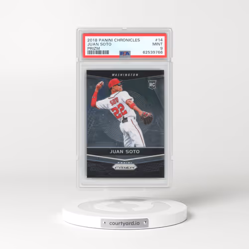 2018 Panini Chronicles Prizm #14 Juan Soto (PSA 9 MINT)