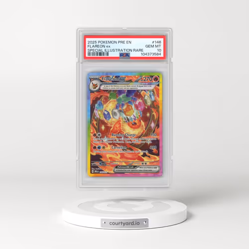 2025 Pokémon Pre EN-Prismatic Evolutions #146 Flareon EX - Holo Special Illustration Rare (PSA 10 GEM MINT)