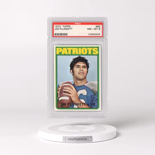 1972 Topps #65 Jim Plunkett (PSA 8 NM-MT)