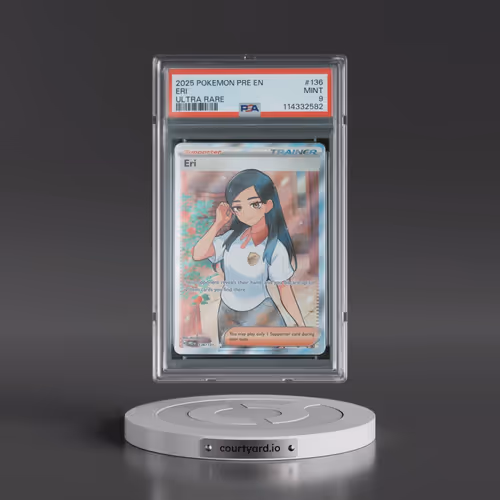 2025 Pokémon Pre EN-Prismatic Evolutions #136 Eri - Ultra Rare (PSA 9 MINT)