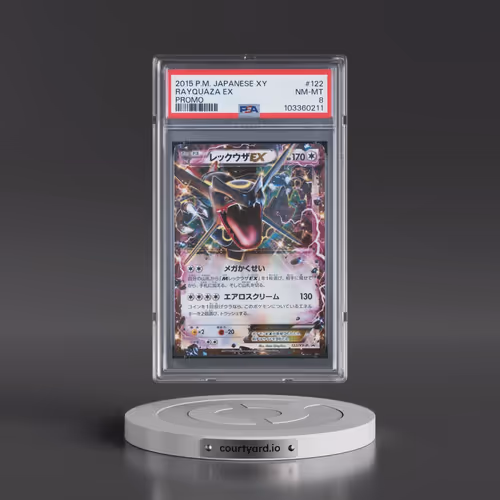 2015 Pokémon XY Promo #122 Rayquaza EX - Holo (PSA 8 NM-MT)
