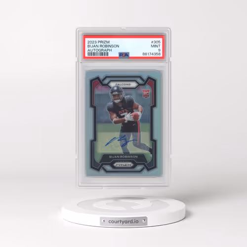 2023 Panini Prizm #305 Bijan Robinson - Autograph (PSA 9 MINT)