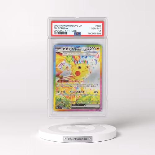 2024 Pokémon SV8-Super Electric Breaker #132 Pikachu EX - Holo Special Art Rare (PSA 10 GEM MINT)