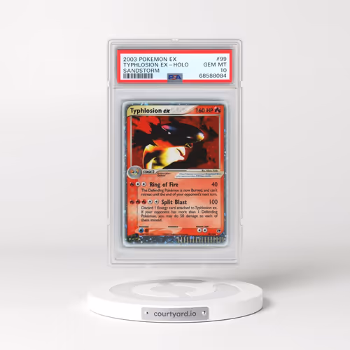 2003 Pokémon EX Sandstorm #99 Typhlosion EX - Holo Holo (PSA 10 GEM MINT)