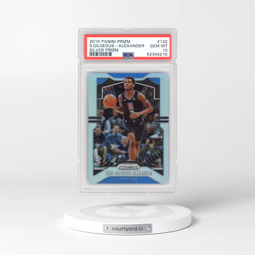 2019 Panini Prizm #122 Shai Gilgeous-Alexander - Silver Prizm (PSA 10 GEM MINT)