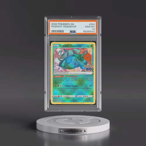 2022 Pokémon Go #004 Radiant Venusaur - Holo (PSA 10 GEM MINT)
