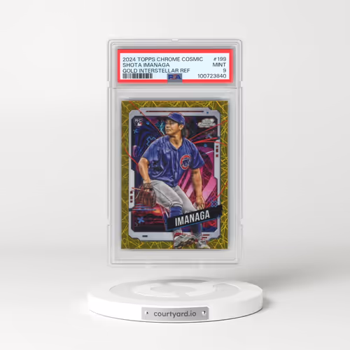 2024 Topps Chrome Cosmic #199 Shota Imanaga - Gold Interstellar Refractor (PSA 9 MINT)