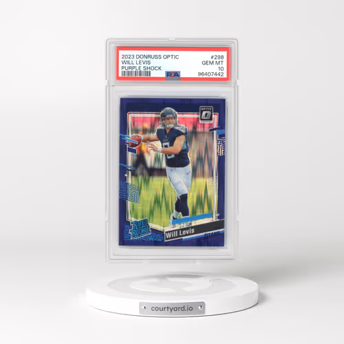 2023 Panini Donruss Optic #298 Will Levis - Purple Shock (PSA 10 GEM MINT)