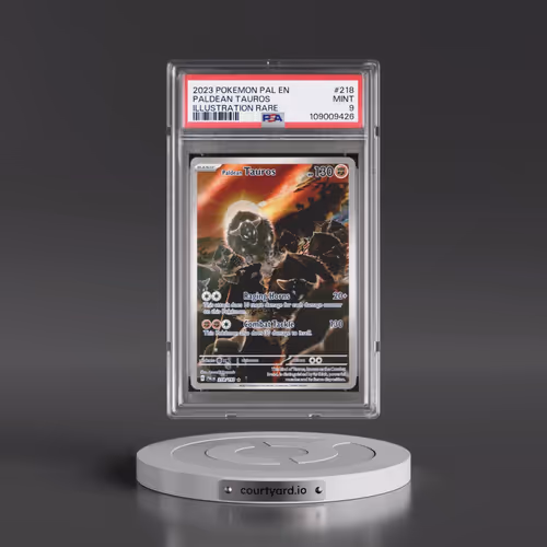 2023 Pokémon Pal EN-Paldea Evolved #218 Paldean Tauros - Illustration Rare (PSA 9 MINT)