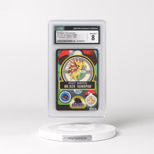 1998 Pokémon - Part 1 #028 Sandpan (Sandslash) (CGC 8 NM-MT)