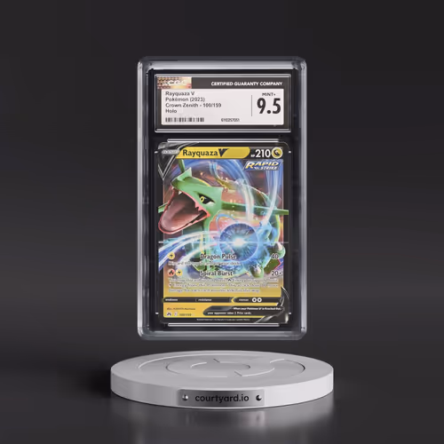 2023 Crown Zenith #100/159 Rayquaza V - Holo (CGC 9.5 MINT+)