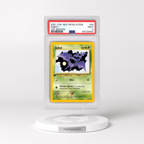 2001 Pokémon Neo Revelation #59 Zubat - 1st Edition (PSA 9 MINT)