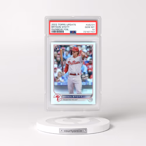 2022 Topps Update #US224 Bryson Stott - Rainbow Foil (PSA 10 GEM MINT)