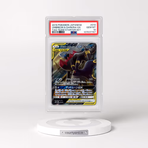 2019 Pokémon Tag Team Starter Set #010 Umbreon & Darkrai GX - Holo (PSA 10 GEM MINT)