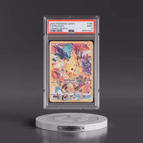 2023 Pokémon Sword and Shield Crown Zenith #160 Pikachu - Full Art (PSA 9 MINT)