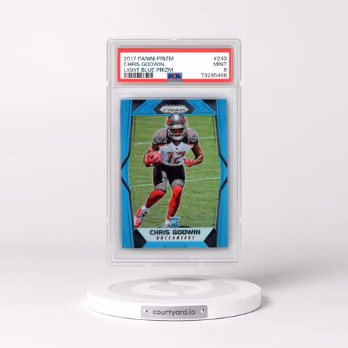 2017 Panini Prizm #243 Chris Godwin - Light Blue Prizm (PSA 9 MINT)