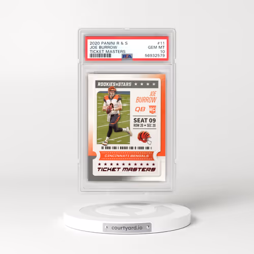 2020 Panini Rookies & Stars Ticket Masters #11 Joe Burrow (PSA 10 GEM MINT)