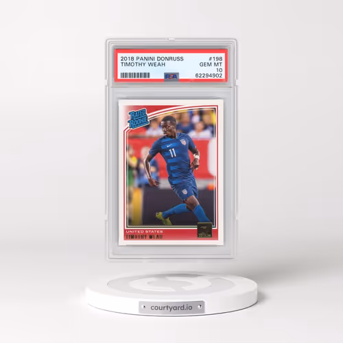 2018 Panini Donruss #198 Timothy Weah (PSA 10 GEM MINT)