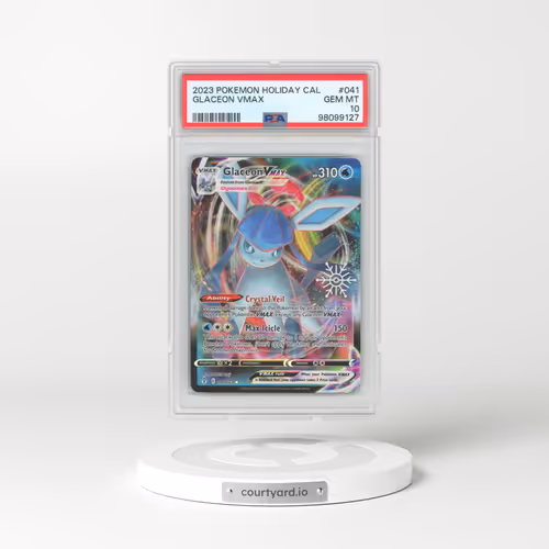 2023 Pokémon Holiday Calendar #041 Glaceon Vmax (PSA 10 GEM MINT)