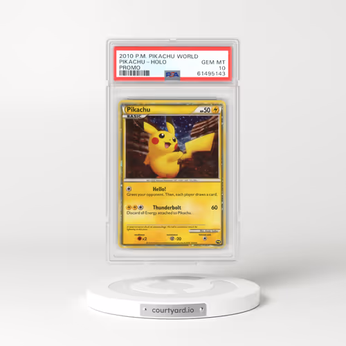 2010 Pokémon Pikachu World Promo Pikachu - Holo (PSA 10 GEM MINT)